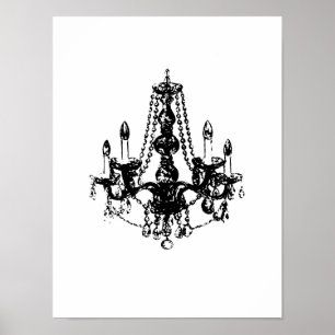 Chandelier Elegance ~ Print / Poster