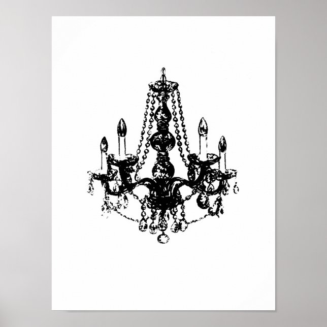 Chandelier Elegance ~ Print / Poster (Front)