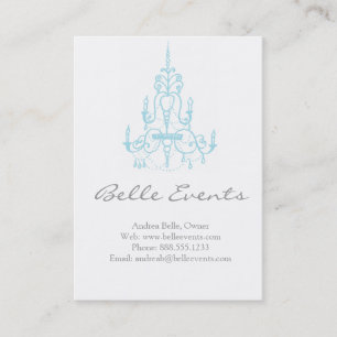 Chandelier Event Business Cards