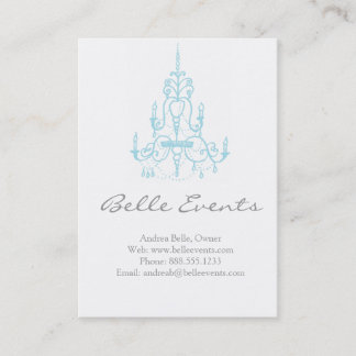 Chandelier Event Business Cards