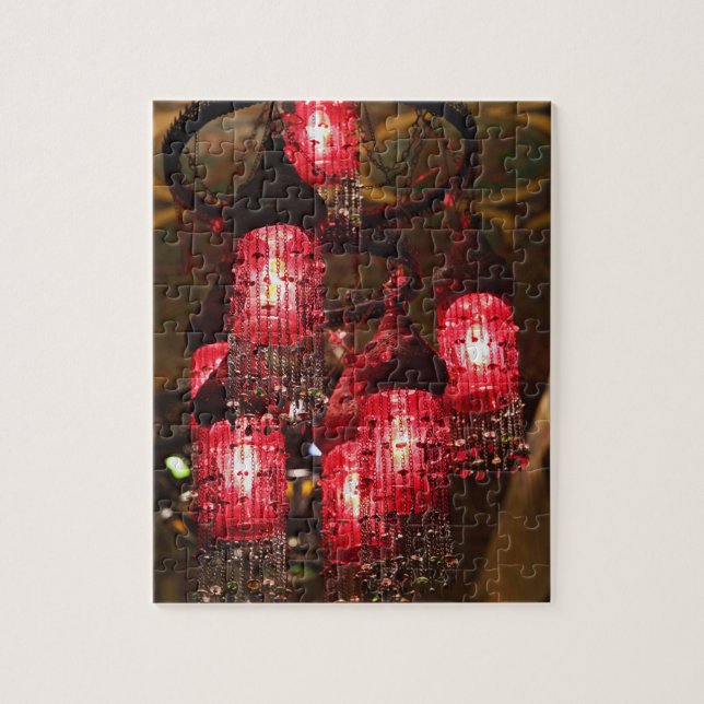 Chandelier for sale, Khan el Khalili Bazaar, Jigsaw Puzzle (Vertical)