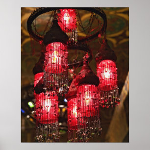 Chandelier for sale, Khan el Khalili Bazaar, Poster
