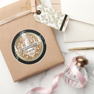 Chandelier Gold Wedding Seal