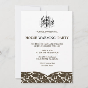 Chandelier Housewarming Invitations