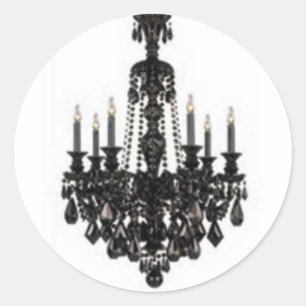 CHANDELIER LINE CLASSIC ROUND STICKER