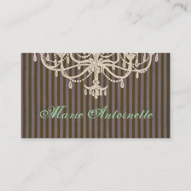 Chandelier Pleasure ~ Business Card (Front)