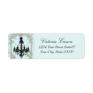 Chandelier Return Address Avery Label