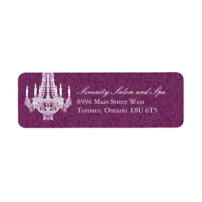 Chandelier Return Address Labels (Front)