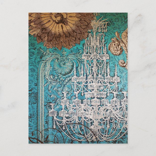 Chandelier Romance ~ Postcard (Front)