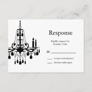 Chandelier RSVP Card