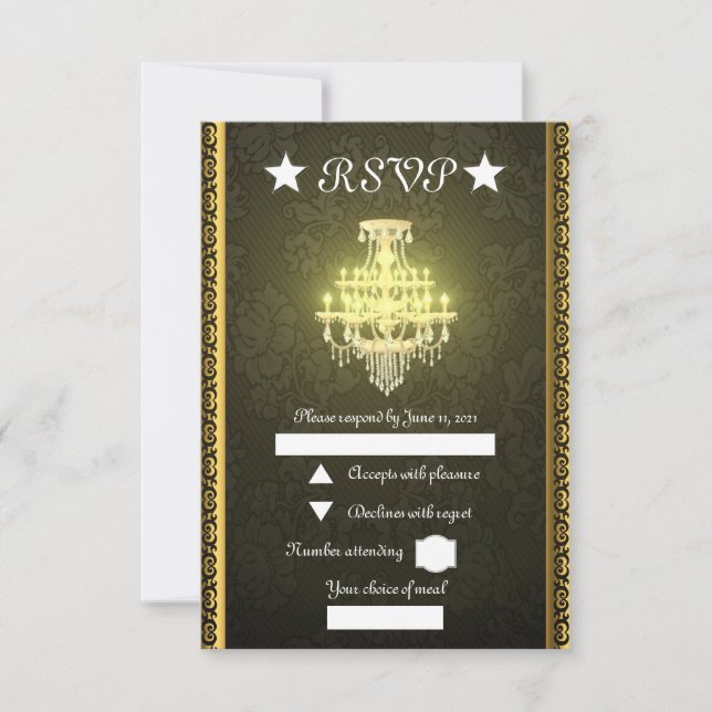 Chandelier RSVP Card (Front)