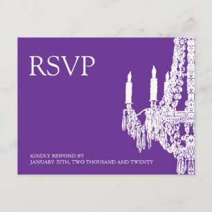 Chandelier RSVP Cards