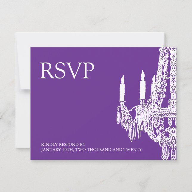 Chandelier RSVP Cards (Front)