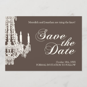 Chandelier Save the Date Invitation