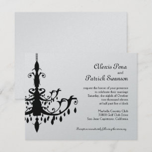 Chandelier Wedding invitation