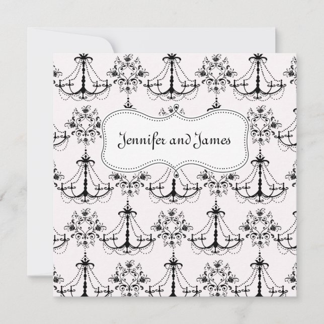 Chandelier Wedding Invitations (Front)