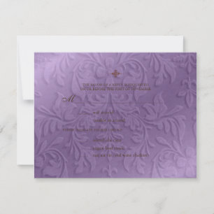 Chandelier ~ Wedding Reply ~ RSVP cards