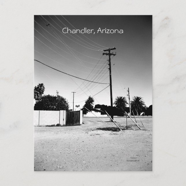 Chandler AZ Powerlines Postcard (Front)