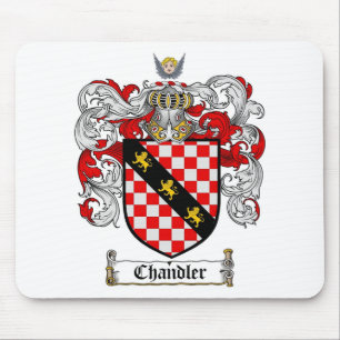CHANDLER FAMILY CREST -  CHANDLER COAT OF ARMS MOUSE PAD