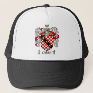 CHANDLER FAMILY CREST - CHANDLER COAT OF ARMS TRUCKER HAT