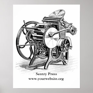 Chandler & Price letterpress poster