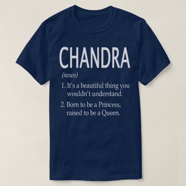 Chandra Name Gift 75 T-Shirt (Design Front)