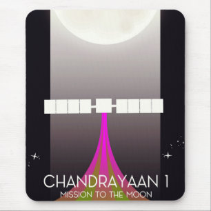 chandrayaan -1 Space mission to the Moon Mouse Pad