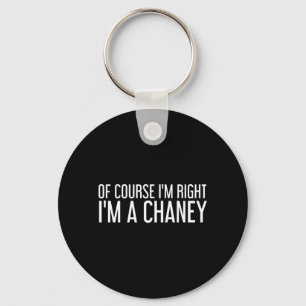 Chaney Gift Funny Surname Family Tree Birthday Key Ring