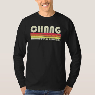 Chang Surname Retro Vintage 80s 90s Birthday Reuni T-Shirt
