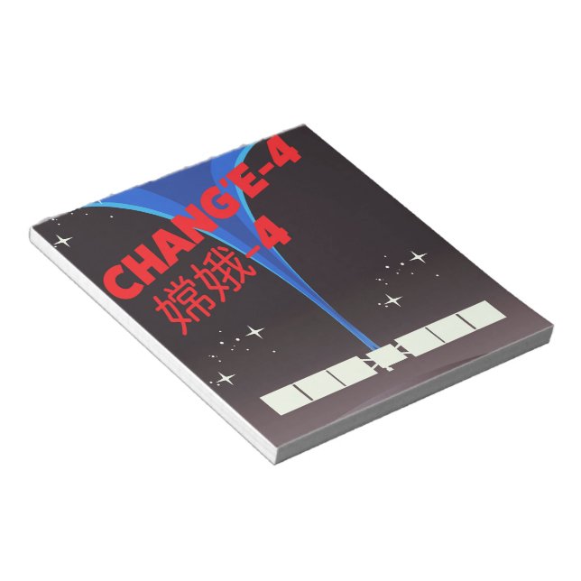 Chang'e-4 China space Art. Notepad (Angled)
