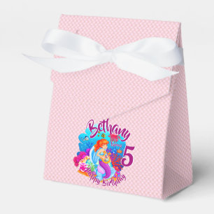 Change Age Name Mermaid Birthday Party Personalise Favour Box