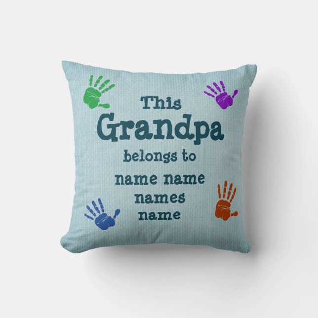 Change ALL Names - This Grandpa belongs to Cushion (Front)