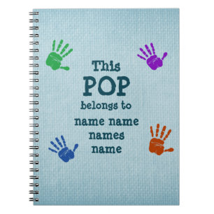Change ANY Text - This POP Belongs to . . . Notebook