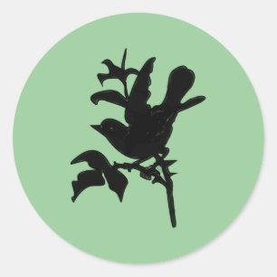 Change Background Colour Classic Round Sticker