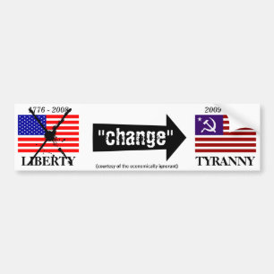 "change" bumper sticker