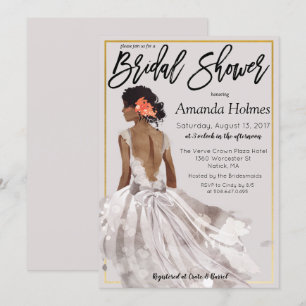 CHANGE COLOR - Fashion Bridal Shower Invitation
