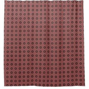Change Colours! Modern Octagon Shape Pattern in Re Shower Curtain