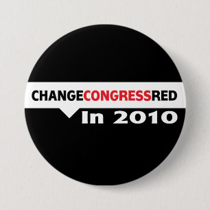 Change Congress Red in 2010 7.5 Cm Round Badge