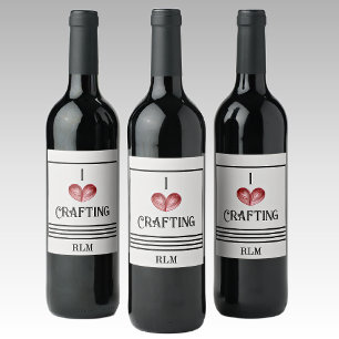 Change Crafting, I (heart) Beverage Bottle Labels