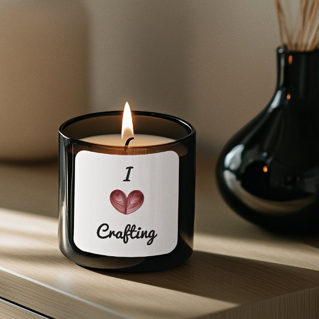 Change Crafting to Any Word 3-in Square Stickers (Creator Uploaded)