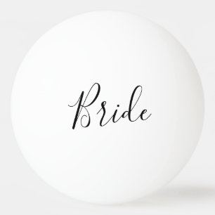 Change Font - Custom Bride Ping Pong Ball