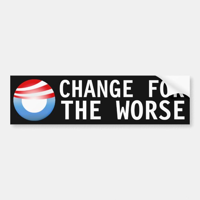 Change For the Worse Bumper Sticker (Front)