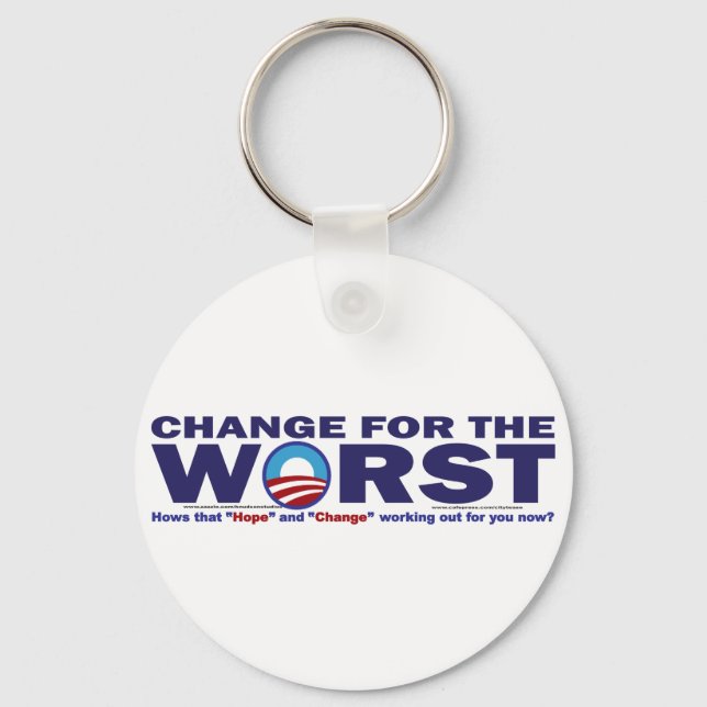 cHANGE-FOR-THE-wORST Key Ring (Front)