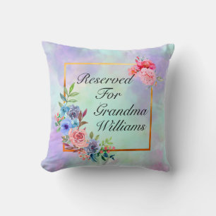 Change Grandmother Name Text Reserved for Grandma Cushion