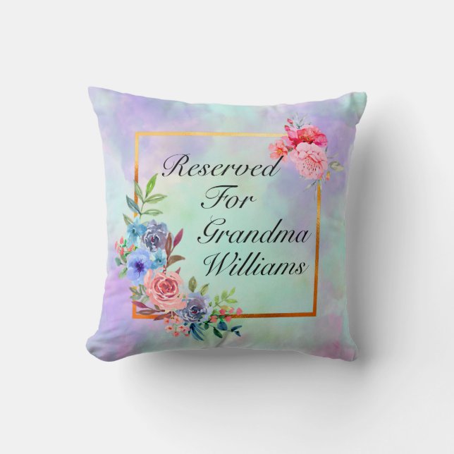 Change Grandmother Name Text Reserved for Grandma Cushion (Front)