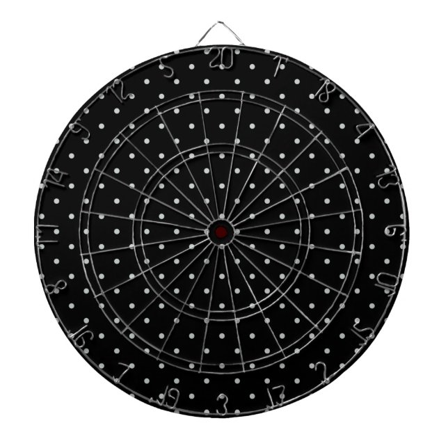 Change Grey Polka Dots Any Colour Click Customise Dartboard (Front)
