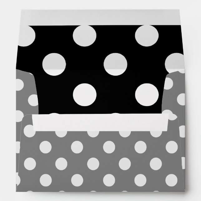Change Grey Polka Dots Any Colour Click Customise Envelope (Back (Bottom))