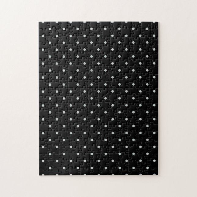Change Grey Polka Dots Any Colour Click Customise Jigsaw Puzzle (Vertical)