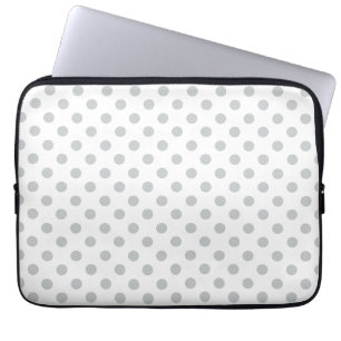 Change Grey Polka Dots Any Colour Click Customise Laptop Sleeve