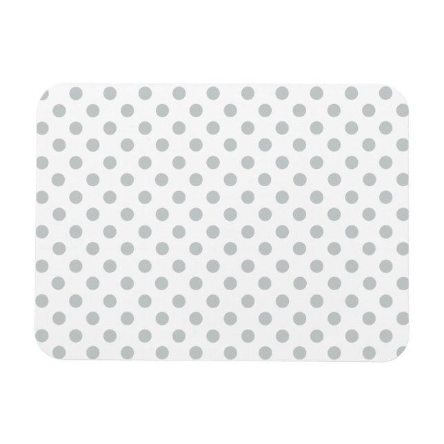 Change Grey Polka Dots Any Colour Click Customise Magnet (Horizontal)